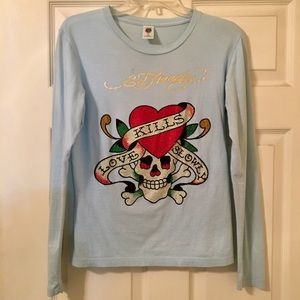 Ed Hardy Women’s Long Sleeve Shirt